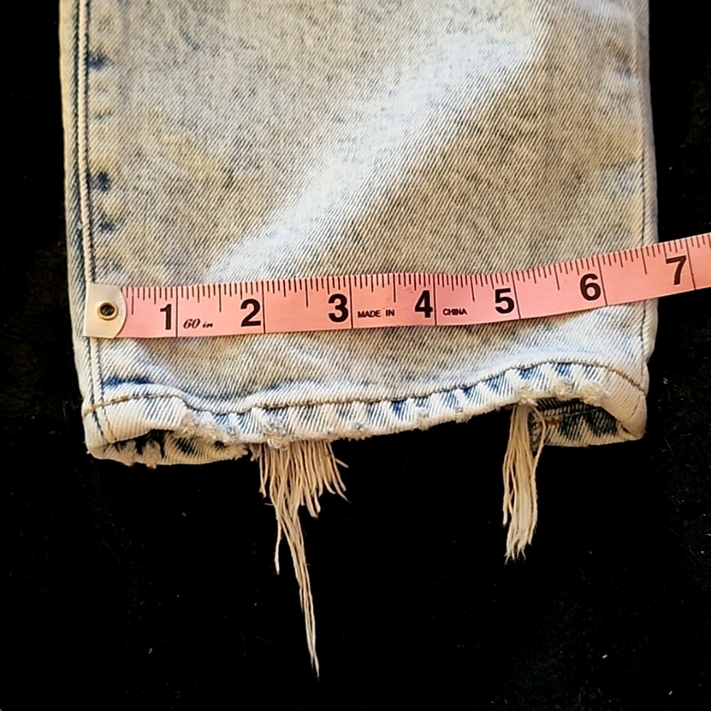 The Boyfriend Mid Rise Distressed Jeans - Picture 10 of 13